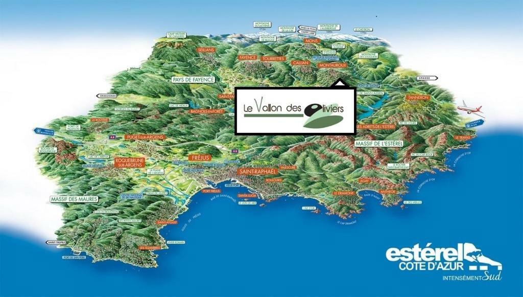 Le Vallon Des Oliviers Montauroux Exterior photo
